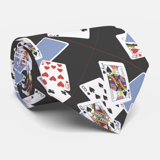 Cravate de jeu de conception de jeux de carte de (Roulé)