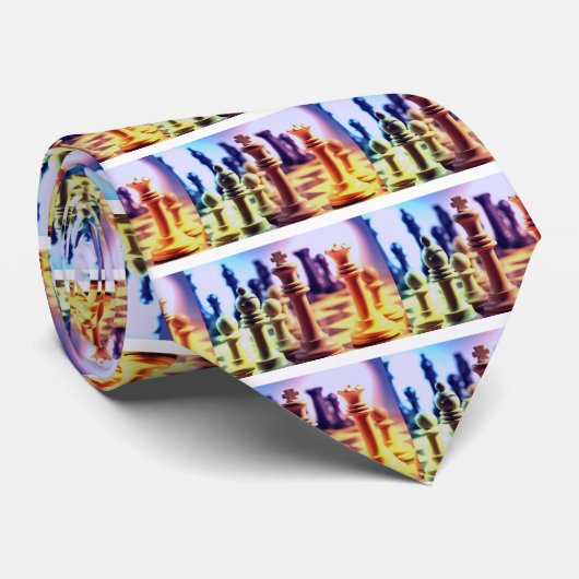 Cravate de jeu d'échecs (Roulé)