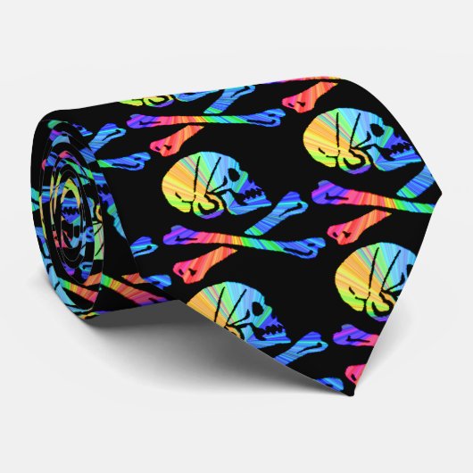 Cravate de jolly roger de disco (Roulé)