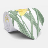 Cravate de jonquille aquarelle (Roulé)