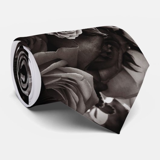 Cravate de jour de Valentines de roses (Roulé)