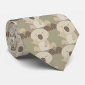 Cravate de koala d'ASL je t'aime (Roulé)