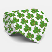 Cravate de la chance shamrock (Roulé)