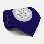 Cravate de la citation Motivational Wealth and Hap (Roulé)