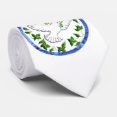 Cravate de la colombe de marchandises pour la paix (Roulé)