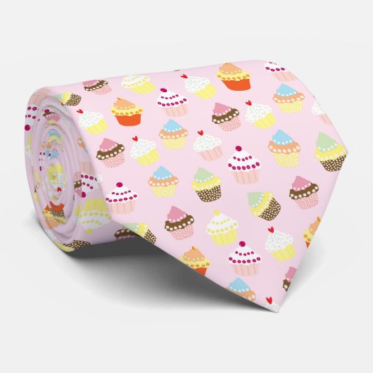 Cravate de la fête de Cupcake (Roulé)