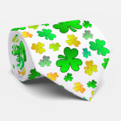 Cravate de la fête du shamrock St. Patrick (Roulé)