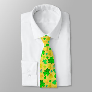 Cravate de la fête du shamrock St. Patrick