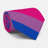 Cravate de la fierté bisexuelle (Roulé)