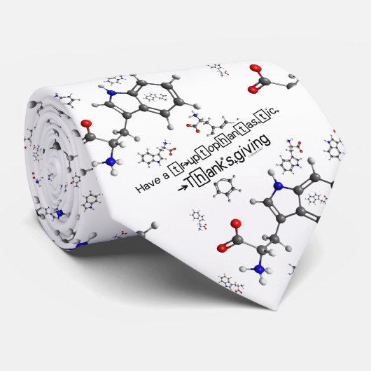 Cravate de la molécule de tryptophane (Roulé)