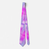 Cravate de la Parties scintillant Purple Pink Neon (Devant)