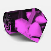 Cravate de la photographie d'art rose violet (Roulé)