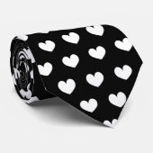 Cravate de la Saint Valentin avec motif de coeur b (Roulé)