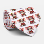 Cravate de la souris de Noël (Roulé)
