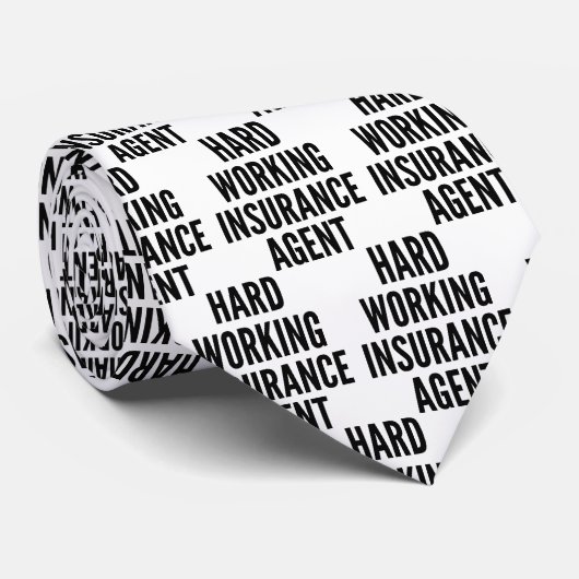 Cravate de l'agent d'assurance de travail (Roulé)