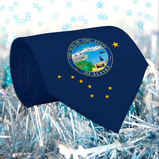 Cravate de l'Alaska patriotique, mode USA, drapeau