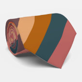 Cravate de l'aquarelle du coucher de soleil (Roulé)