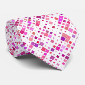 Cravate de l'artiste Pink Blocks Mens (Roulé)