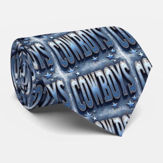 Cravate de l'équipe de sport Cowboys (Roulé)