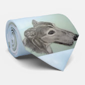 Cravate de lévrier avec des illustrations (Roulé)