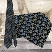 Cravate De L'Oeil De Ra Horus Cravate Noir Gris Ar