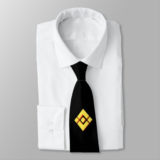 Cravate de logo Binance Idéale pour les fans de cr (Attaché)