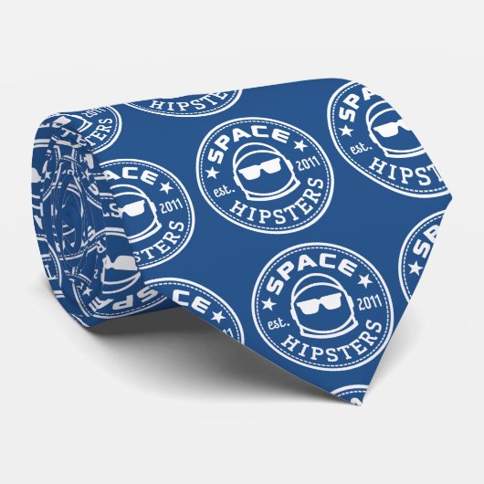 Cravate de logo de hippies de l'espace (Roulé)