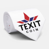 Cravate de logo officiel de TexitCoin (Roulé)