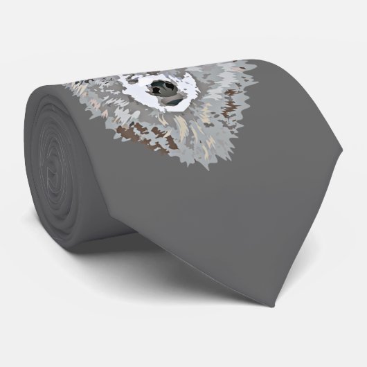 Cravate de loup gris (Roulé)