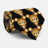 Cravate de l'ours caricature (Roulé)