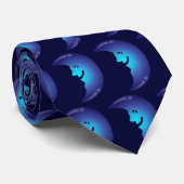 Cravate de lune bleue (Roulé)