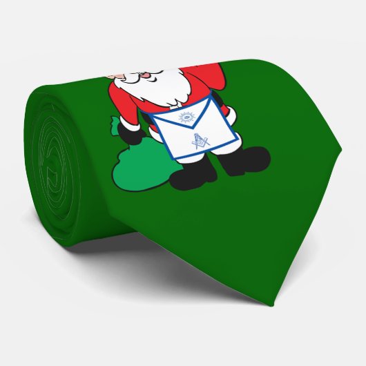 Cravate de maçon de Père Noël (Roulé)