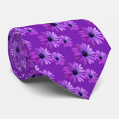 Cravate de marguerite Belle Fleurs Bleues Cou & Ca (Roulé)