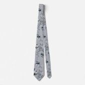 Cravate de Mariage bleu Dusty (Devant)