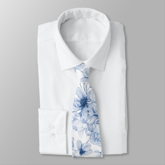 Cravate de Mariage bleu Dusty (Attaché)