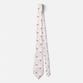Cravate de Mariage rose floral Groom (Devant)