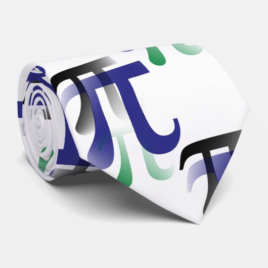 Cravate de maths de symbole de pi (Roulé)