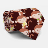 Cravate de mélange de singe (Roulé)