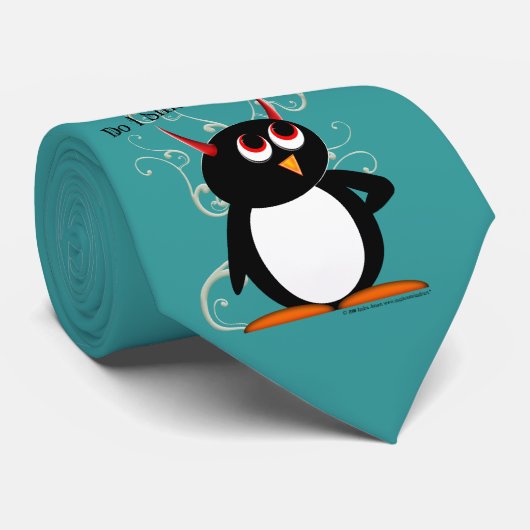 Cravate de mode de SARCASME de pingouin (Roulé)