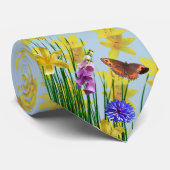 Cravate de mode Printemps en Poudre Bleu (Roulé)