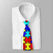 cravate de morceau de puzzle (Attaché)