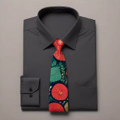 Cravate de Motif circulaire multicolore