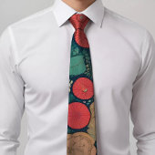 Cravate de Motif circulaire multicolore