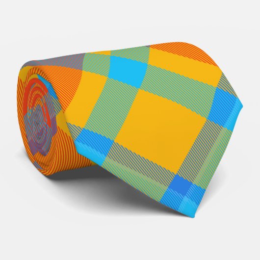 Cravate de Motif couleur gras (Roulé)