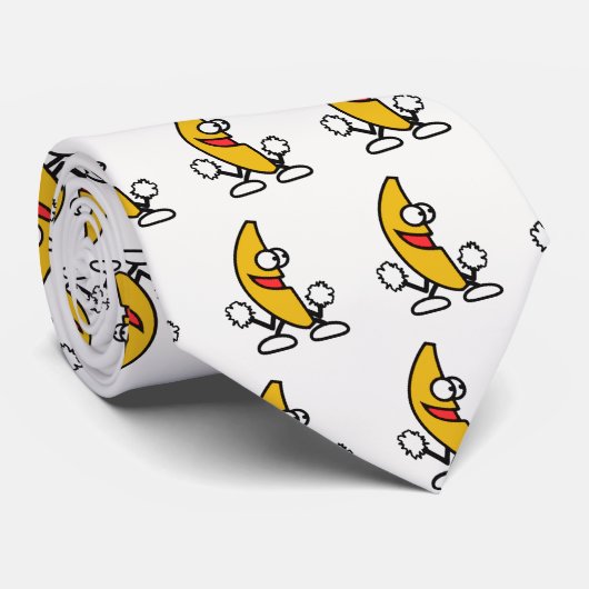 cravate de motif de banane (Roulé)