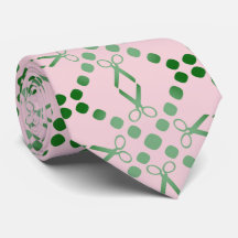 Cravate de motif de ciseaux
