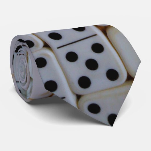 Cravate de motif de dominos (Roulé)