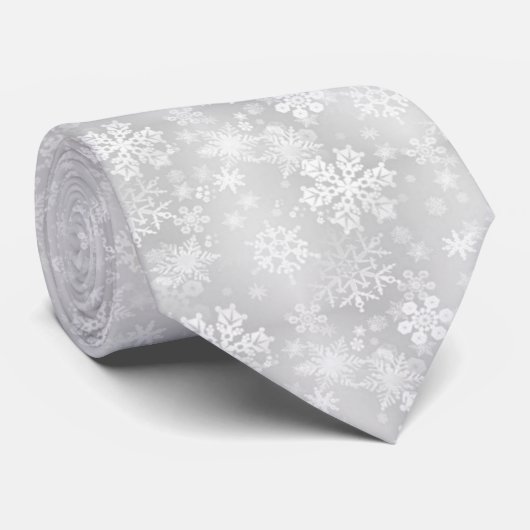 Cravate de motif de flocon de neige (Roulé)
