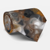 Cravate de Motif de formation de rock Abstrait (Roulé)