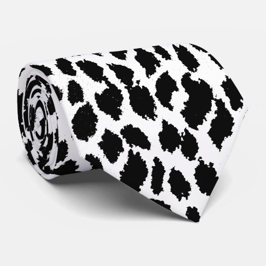 Cravate de motif de léopard de B&W (Roulé)